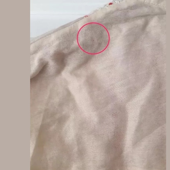 Zara Boho Silk Drawstring top.  Small - Picture 5 of 7